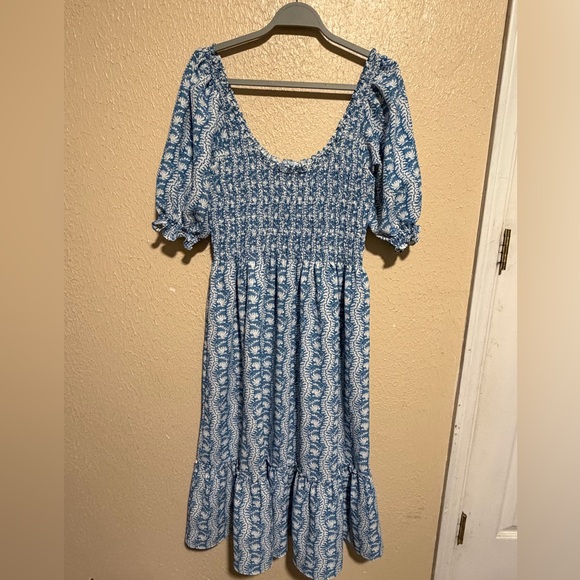 Hill House Louisa The Nap Dress Size Large Puff Sleeves Prairie Cottagecore‎ - Picture 3 of 8